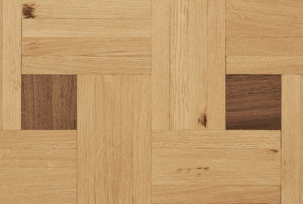 Mosaiikkiparketti Tammi ja pähkinä Toscana 4 Natur 8mm_1