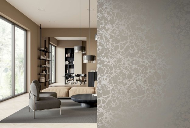 Vinüülseinakate Muraspec Lava-13443 beeź/ kuldne_4