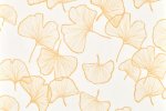 Veekindel PVC- põhine seinakate Mural Calypso 7013 Ginko Snow Gold valge/ oranź_1